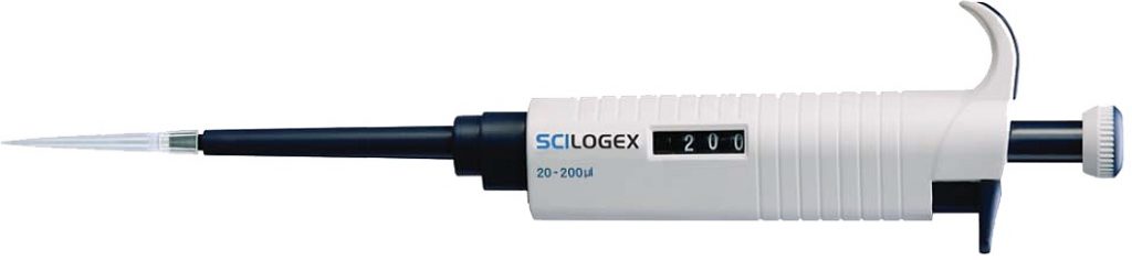 Scilogex Micropette Plus Single-Channel Variable Volume Pipettor, 100 ...