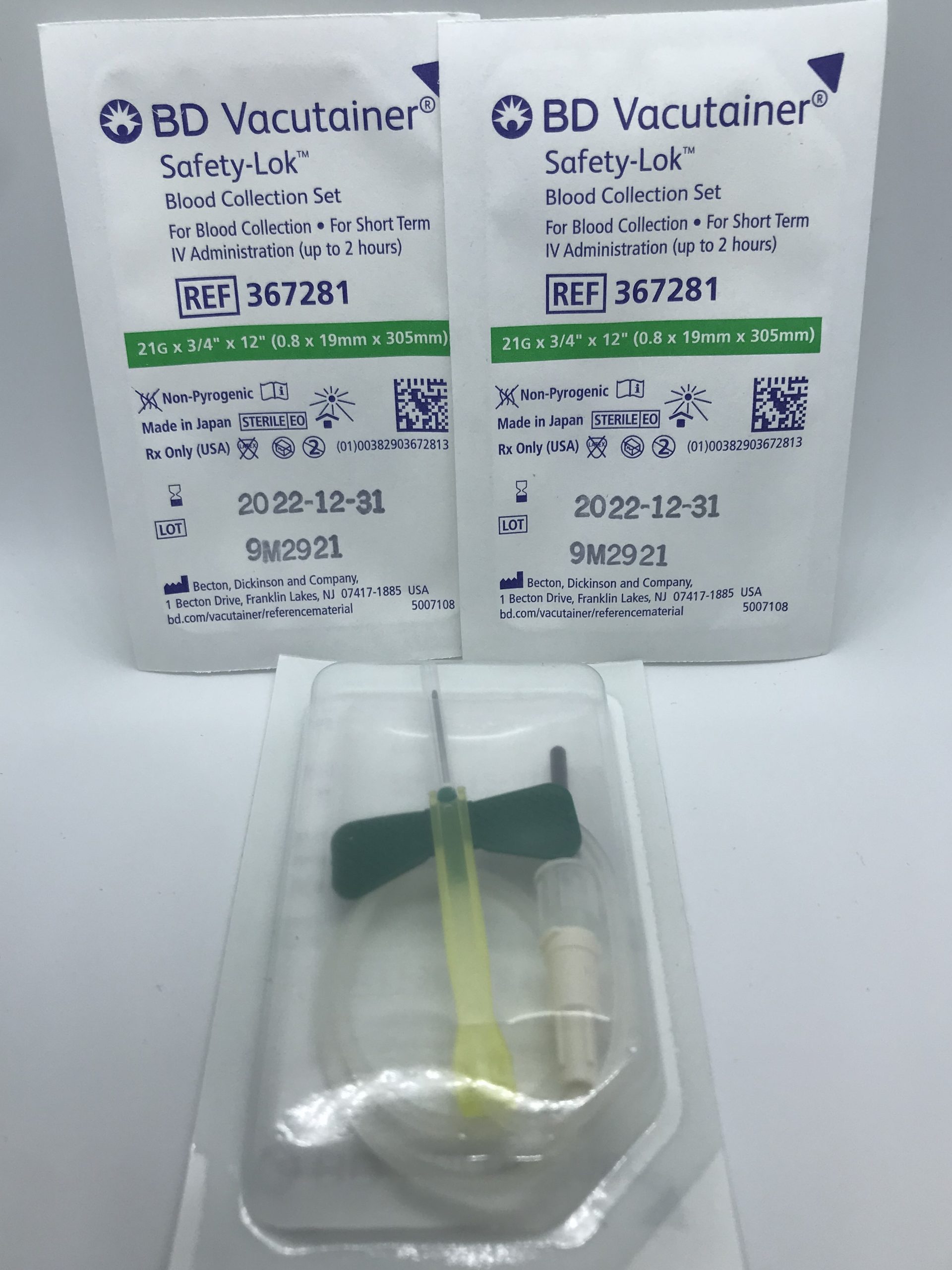 Blood Collection Set Safety Needle Butterfly Needle 25G